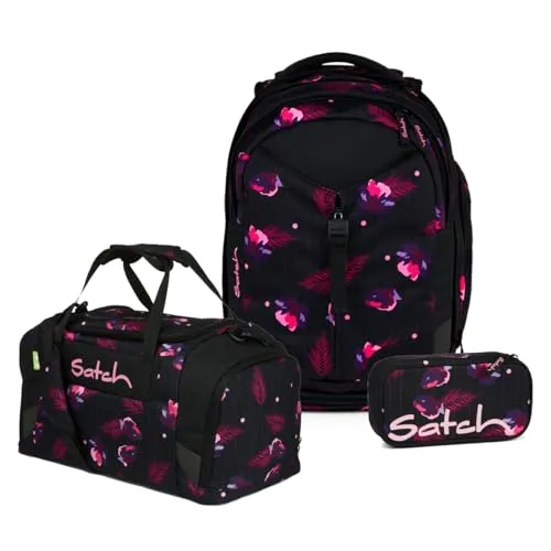 Satch Match Schulrucksack Set 3tlg. (Mystic Nights)