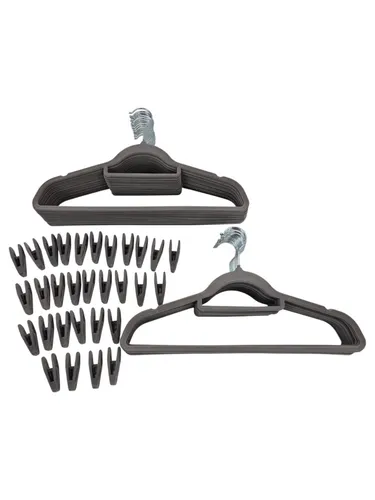 Blumtal Kleiderbügel Rutschfest - 30-tlg. Premium Samtoptik - Kleiderbügel Set mit rutschfester Samtoptik, 360° drehbarem Haken und platzsparendem Design – ideal für perfekten Halt Ihrer Kleidung im Kleiderschrank.