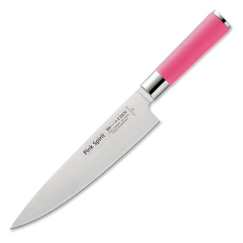F. DICK Pink Spirit Kochmesser 21 cm - Kochmesser aus hochlegiertem Edelstahl mit ergonomischem Griff für Profiköche und Hobbyköche, ideal zum präzisen Schneiden von Fleisch, Fisch und Gemüse.
