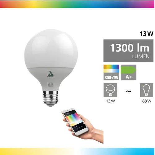 EGLO 33243, 13 W, 88 W, E27, 1300 lm, 25000 h, Weiß von EGLO