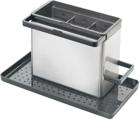 Metaltex Tidytex Spülbecken-Organizer, Inox, silber