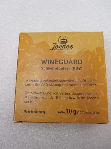 JOENOS WINEGUARD ARAUSAN SCHWEFELPULVER FÜR WEIN, weinbereitung 10 x 1 Gramm