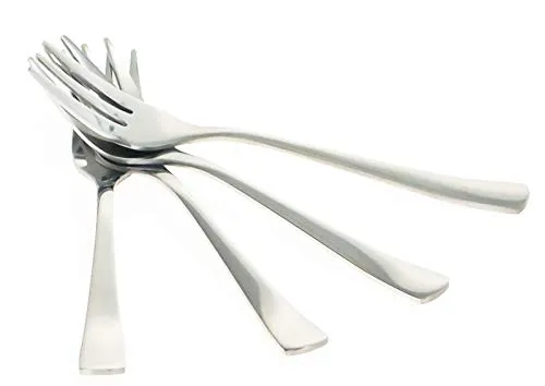 Kuchengabel 4er Set Dessertgabel Edelstahl Alpina in silber von Alpina