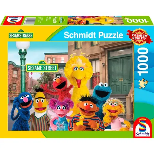 Schmidt Spiele 57574 Sesamstraße, EIN Wiedersehen mit Guten Alten Freunden, 1000 Teile Puzzle