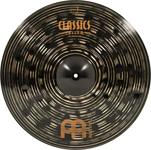 Meinl Cymbals Classics Custom Dark Crash — 20 Zoll (Video) Schlagzeug Becken (50,80cm) B12 Bronze, Dunkles Finish (CC20DAC)