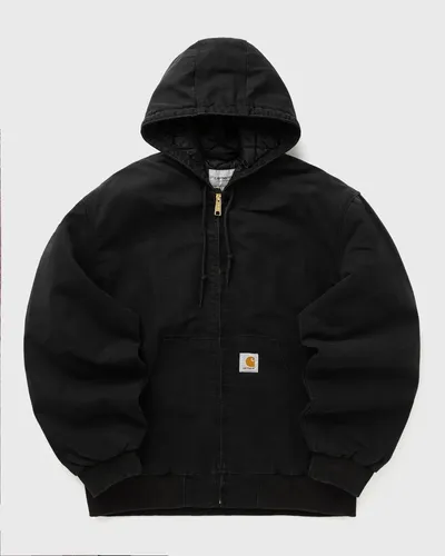 Carhartt® Duck Active Jacke mit Kapuze 104050 - Schwarz - XL - Funktionsjacke aus 100% Baumwolle, ideal für kalte Tage mit verstellbarer Kapuze, Innenwindstopper und praktischen Taschen für optimalen Komfort.