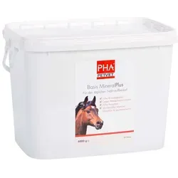 PHA Basis MineralPlus für Pferde 5000 g - Arzneimittel für Pferde - Hochwertige Mineralien und Vitamine in Pelletform für ein gesundes Pferdeleben, rezeptfrei erhältlich.