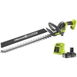 Ryobi Heckenschere RY18HT55A-120 ONE+ - Akku-Heckenschere mit 55 cm Schnittlänge und hochwertigen diamantgeschliffenen Messern für präzises Schneiden. Ideal für komfortables Arbeiten im Garten.