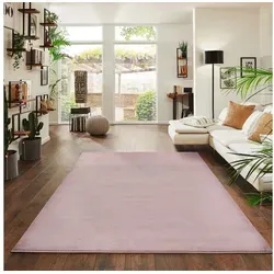 Jimri Teppich Fluffy flauschiger Teppich Läufer Hochwertige Kurzflor Teppich, Rechteckig rosa Rechteckig | 240 cm x 340 cm