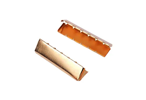 maDDma 10 Endstücke für Gürtel Gurte Bänder Gürtelenden Endkappen Gurtstecker (10 Stück in unterschiedlichen Maßen und Längen, 10-tlg), 12x40mm