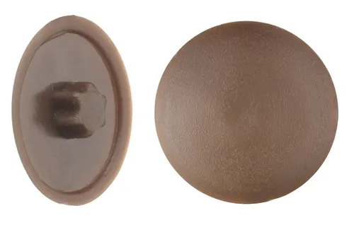 Connex Abdeckkappen Ø 12 mm für TX 10 Schrauben dunkelbraun - 50 Stk.