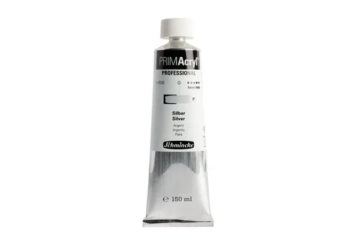 Schmincke PRIMAcryl Acrylfarbe - Silber - 150ml - Hochwertige PRIMAcryl Acrylfarbe in Silber, 150ml. Ideal für Künstler, bietet brillante Farben mit hoher Deckkraft und Lichtechtheit. Perfekt für kreative Projekte.