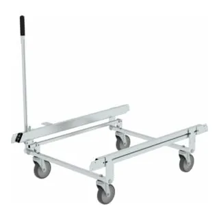 Günzburger Steigtechnik MUNK 50111 Fahrwerk - Transportfahrwerk & Lenkfahrwerk mit umlenkbaren Rollen und Zentralhebel-Bedienung, ideal für Aluminium-Podestleitern und einseitig begehbar.
