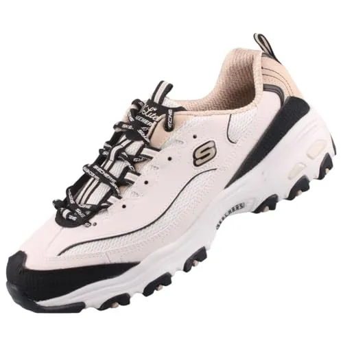 Skechers Damen D'lites Sneaker - Bequeme und stylische Schuhe für jeden Tag - Damen-Sneaker mit leichtem Obermaterial aus Mesh und stoßdämpfender Zwischensohle, ideal für den ganzen Tag.