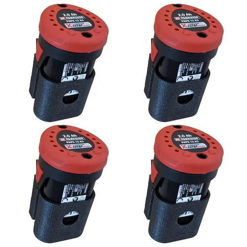 ULROAD 4x Wandhalterung für 12V Parkside Akku Batterie Wand Halter Halterung