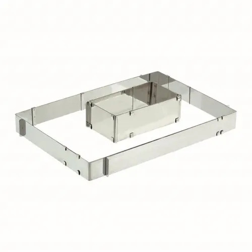 Edelstahl Backrahmen rechteckig verstellbar von Schneider