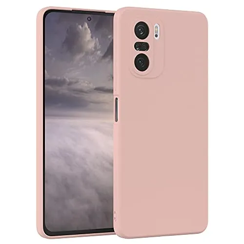 EAZY CASE - Silikonhülle für Xiaomi Mi 11i 5G Hülle Silikon Case Rosa weich stoßfeste Handyhülle Schutzhülle mit Kameraschutz Dünn Premium Schutz Cover TPU Phone Bumper in Pastell Altrosa Matt