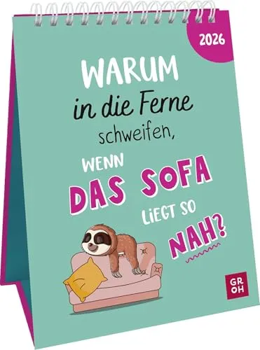 Wochenkalender 2026: Frecher Sprüchekalender für dein Sofa - Advent & Weihnachten Geschenkbücher. Lustiger Tischkalender im Hochformat, der mit frechen Sprüchen deinen Alltag auflockert und für gute Laune sorgt.