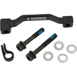 Shimano SM-MA-F203P/PM Adapter für 203mm Bremsscheibe - Fahrrad-Bremsen, robuster Adapter für die Montage einer 203 mm Bremsscheibe an Postmount-Gabeln, ideal für zuverlässige Performance im Mountainbike-Einsatz.