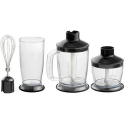 Bartscher Stabmixer Set 0,7kW mit 5 Stufen - Stabmixer Set mit 5 Geschwindigkeitsstufen, ideal zum Mixen, Pürieren und Zerkleinern. Inklusive Wandhalterung und verschiedenen Behältern für maximale Flexibilität.
