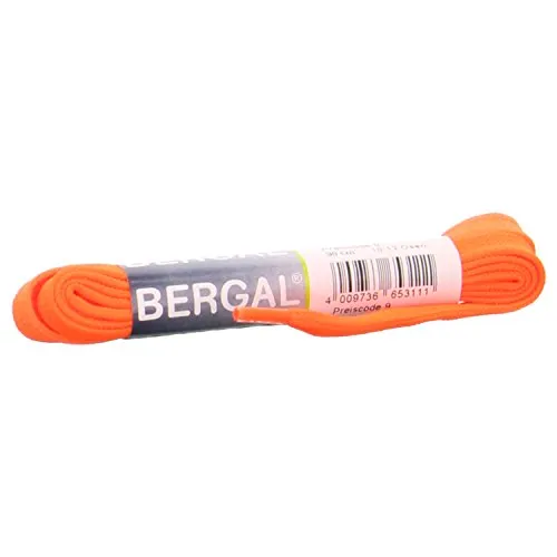 Bergal, Schnürsenkel, 90 cm, 10-12 Ösen, neon-orange in orange von Bergal