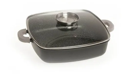 Quadratischer niedriger Funtiono-Backtopf - 28 cm