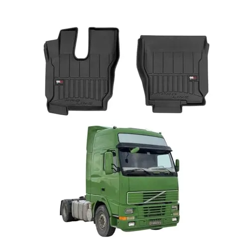 OMAC Gummi Fußmatten für Volvo FM 2001-2020 - Premium TPE 3D Automatten, wasserdicht und geruchlos mit zartem Vanilleduft, bieten zuverlässigen Schutz und hohe Strapazierfähigkeit für Ihr Fahrzeug.