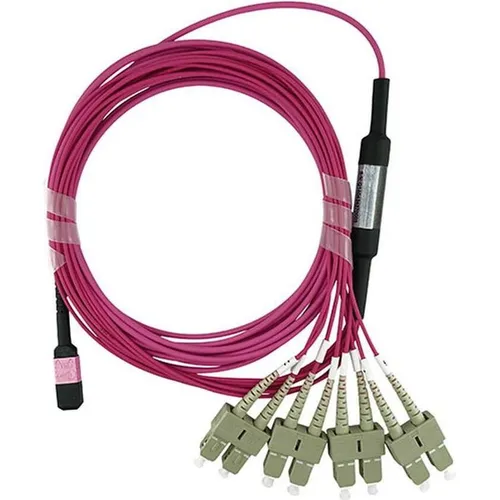 BlueOptics© Fiber Breakout Cable 1 Meter in lila von CBO