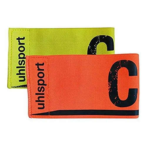 Uhlsport Armbinden Spielführerarmbinde-1006749010001, fluo gelb/schockred, M, 1006749010001