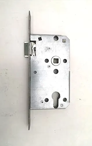 GTV Standard Zimmer Türschloss für Profilzylinder 55/72/8, Stulp: 20 x 235mm eckig, DIN Rechts