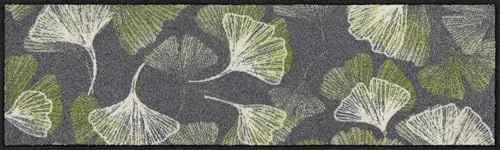Salonloewe Fußmatte Gingko Allover Grey 030x100 cm in grau von Salonloewe