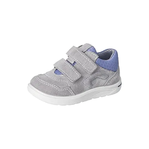 RICOSTA Baby Jungen Low-Top Sneaker NEO - Sneaker für Kinder mit Klettverschluss, aus hochwertigem Leder/Textil, ideal für komfortables Laufen und Spielen, WMS: Mittel für optimale Passform.