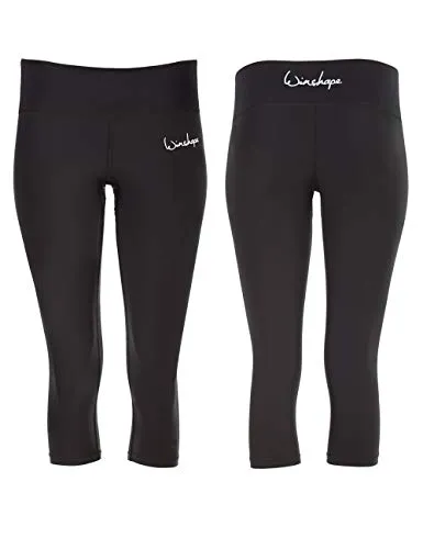Winshape Damen Functional Power Shape 3/4-Tights Ael202 - Stoffhosen mit Anti-Rutsch-Effekt, figurformend und atmungsaktiv, ideal für Fitness, Workout, Pilates und Yoga. Eco-friendly und perfekt für aktive Freizeit!