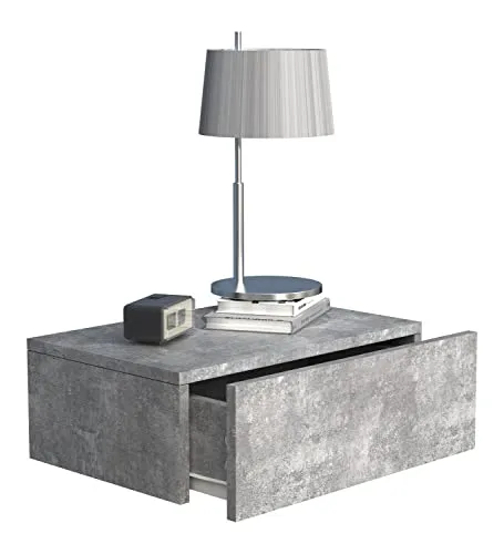 VCM Nachttisch Holz Wandschublade Usal M45 - Nachtkonsolen mit stabiler Wandmontage, praktischer Ablage und zeitlosem Design - ideal für jeden Wohnraum.