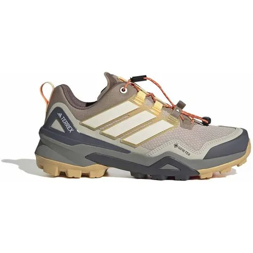 adidas Terrex Skychaser Gore-Tex Wanderschuh für Damen - wonder taupe/off white/ice tangerine - Der adidas Terrex Skychaser Gore-Tex Wanderschuh überzeugt mit wasserdichtem Obermaterial und leichtem Tragekomfort. Ideal für Wanderungen und Speed Hiking, bietet er optimalen Grip und eine schnelle Schnürung.