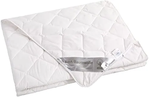 franknatur - Bettdecke Sommer Baumwolle KBA Bio Steppbett Decke Sarah 135x200 - Leichte Sommerdecke aus 100% Baumwolle, ideal für warme Nächte. Pflegeleicht und allergikerfreundlich, mit geprüfter Qualität. Hergestellt in Deutschland und nachhaltig verpackt.