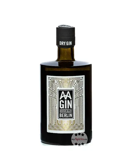 AAGIN Aroser Allee Berlin Dry Gin - Gin aus Berlin mit intensiv fruchtigem Bouquet und Wacholdernote, perfekt für kreative Cocktails und purer Genuss.