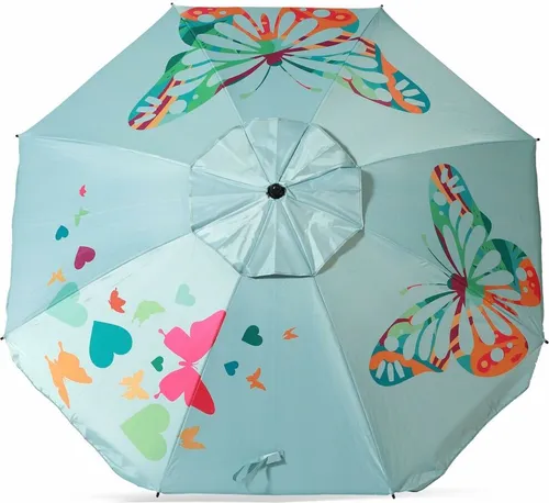 Atosa Sonnenschirm Für Den Strand 180 Cm Blau Blau One Size in blau von Koopman