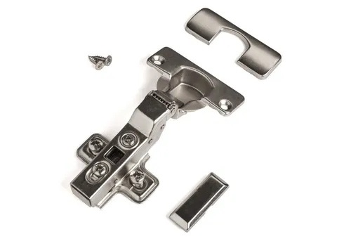 SO-TECH® Türbeschlag Topfband T52 Scharnier (2 St), Gedämpft mit Kreuzplatte, Abdeckungen und Schrauben