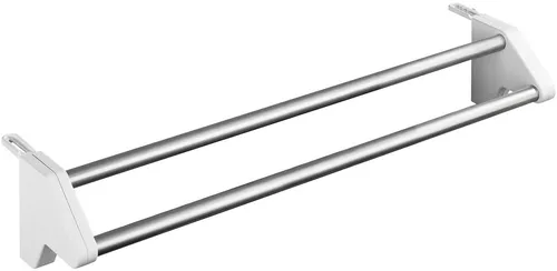 Wenko Wäscheständer Twin 3703100 - Heizkörper-Wäschetrockner mit 1,1 m Trockenlänge - Praktischer Wäscheständer für Heizkörper, flexibel einsetzbar und mit 2 extra dicken Stangen für knitterfreies Trocknen. Rostfrei und pflegeleicht.