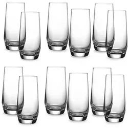 ECHTWERK Wasser- & Saftgläser Set 12-teilig, 340 ml – Robuste, spülmaschinenfeste Trinkgläser