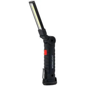 Luxula Arbeitsleuchte LX700130, mit Akku, Haken und Magnet, 120 Lumen