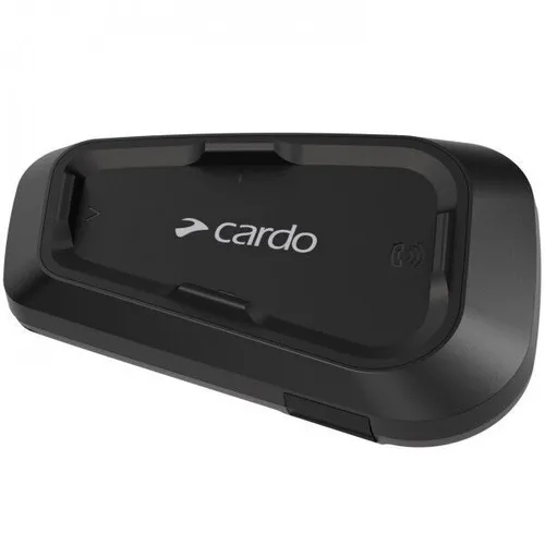 Cardo Spirit HD, Kommunikationssystem - Schwarz - Motorrad-Headset mit 600m Reichweite, HD-Lautsprechern und wasserdichtem Design. Ideal für klare Kommunikation und Musik-Streaming während der Fahrt.