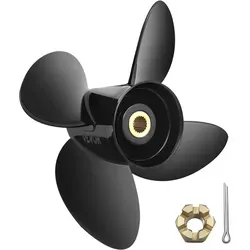 VEVOR 3587522 Außenbordpropeller 4-Blatt - Boot-Zubehör für Volvo Penta SX Drive, bietet schnellen und stabilen Fortschritt mit robustem Aluminiumlegierung und Premium-Gummi-Nabe.