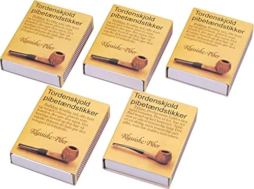 unbenannt Pfeifen Zündhölzer Streichhölzer Dänisches Pfeifenholz Tordenskjold 5 Schachteln