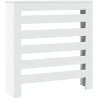 vidaXL Heizkörperverkleidung - Moderne Heizkörperabdeckung - Aschesauger und stilvolle Heizkörperverkleidung im modernen Latten-Design, aus langlebigem Holzwerkstoff, bietet praktische Ablagefläche und passt perfekt in jedes Wohnzimmer.