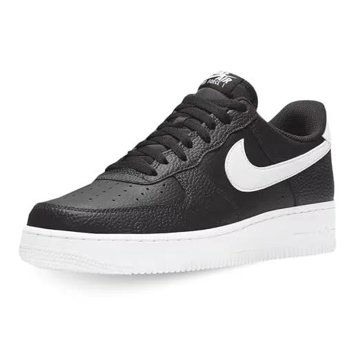 Nike Herren Air Force 1 '07 Sneaker, Black Light White, 48.5 EU