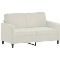 vidaXL 2-Sitzer Sofa mit Armlehnen und Rückenkissen - Sofas & Couches – Luxuriöses Samtmaterial, robustes Metallgestell und dicke Polster für ein bequemes Sitzerlebnis und stilvollen Akzent in deinem Wohnraum.