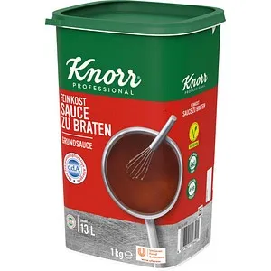 Knorr® Feinkost Bratensauce 1,0 kg - Feine Bratensauce für den perfekten Geschmack, ideal für festliche Anlässe und Familienessen in der Kategorie Soßen.