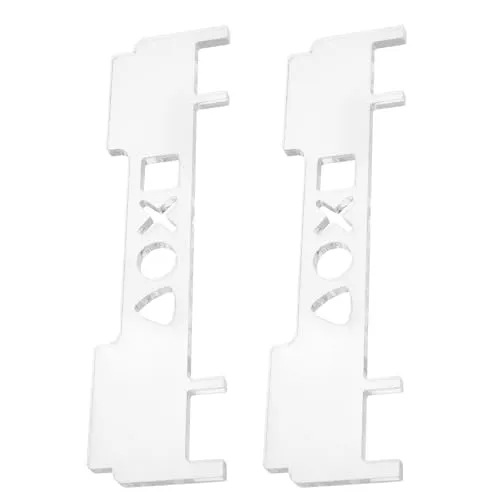 Be In Your Mind 2 Stück Horizontaler Ständer Transparenter Acryl-Stützständer Kompatibel mit PS5 Slim Konsole Horizontaler Kühlständer Zubehör 16 x 4,2 cm